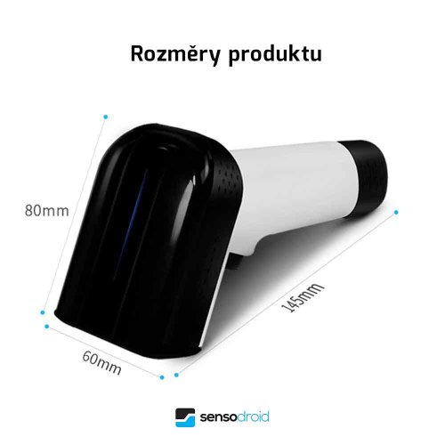 Bezdrátová čtečka čárových a QR kódů sensodroid T4080 s nabíjecí základnou